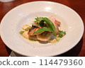 Beautiful restaurant fish dishes 114479360