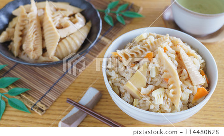 Bamboo shoots dish image | Bamboo shoots cooked rice and stew Bamboo shoots dish image | Bamboo shoots cooked rice and stew 114480628