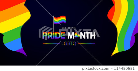Honoring Celebrate Pride Month LGBTQ Creative Illustration Beautiful And Stunning Design Honoring Celebrate Pride Month LGBTQ Creative Illustration Beautiful And Stunning Design 114480681