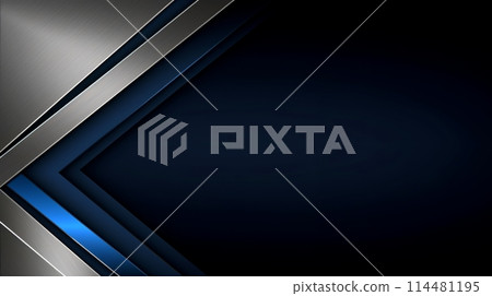 Modern dark blue overlapping dimension line bar design background, Generative AI 114481195