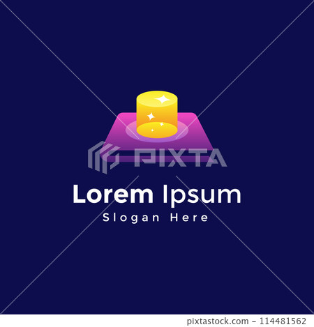 Creative magic book logo vector design, colorful book logo design template Creative magic book logo vector design, colorful book logo design template 114481562