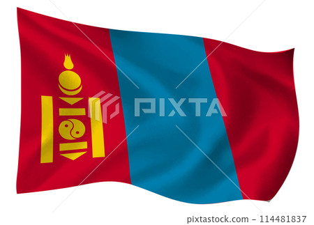 蒙古國旗世界圖標 蒙古國旗世界圖標 114481837