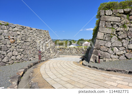 從鐵門遺址看到的筱山城增形（兵庫縣丹波筱山市） 114482771