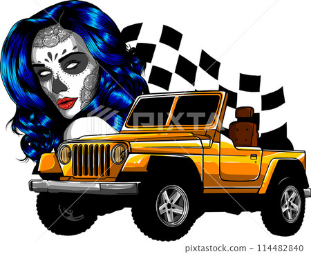 Off-road vehicle isolated on white background. vector illustration 114482840