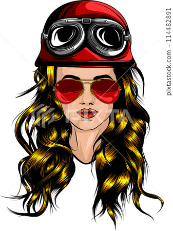 Woman soldier. Vector illustration isolated on white background Woman soldier. Vector illustration isolated on white background 114482891