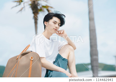 Fresh young man in summer Fresh young man in summer 114482941