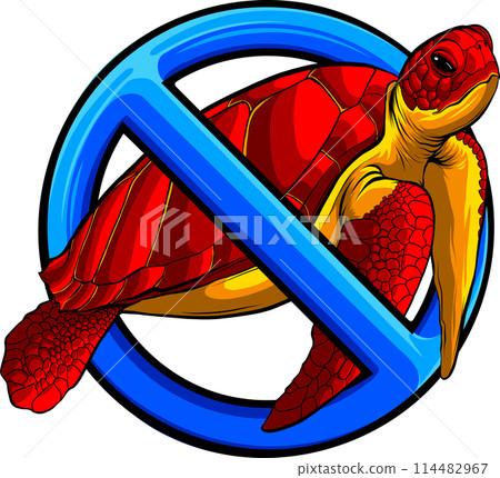 vector illustration of sea turtle on white background vector illustration of sea turtle on white background 114482967