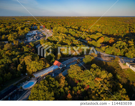Aerial view of the Hobbs State Park-Conservation Area landscape Aerial view of the Hobbs State Park-Conservation Area landscape 114483039