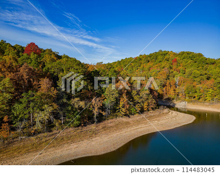 Aerial view of the Hobbs State Park-Conservation Area landscape 114483045