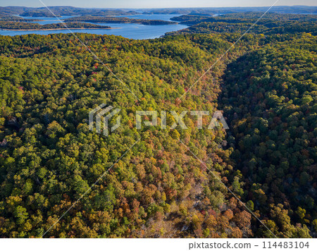 Aerial view of the Hobbs State Park-Conservation Area landscape 114483104