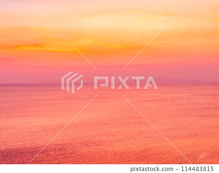 sunset on the beach 114483815