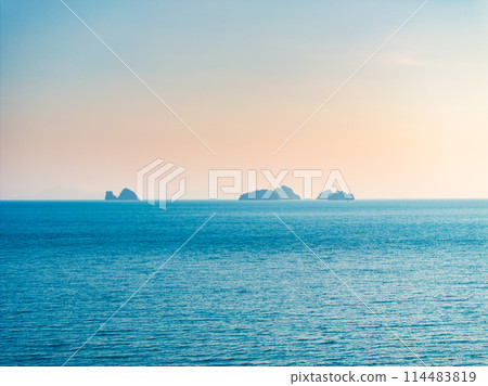 Beautiful view of tropical islands. Tropical island beach. Island beach on tropical landscape.  114483819