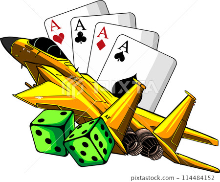 jet fighter vector illustration on white background. digital hand draw design jet fighter vector illustration on white background. digital hand draw design 114484152