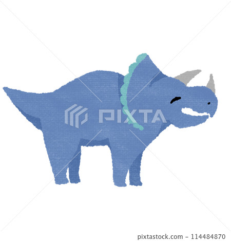 微笑的三角龍（有紋理） 114484870