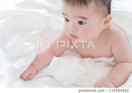 Naked baby, 0 years old Naked baby, 0 years old 114484892