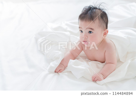 Naked baby, 0 years old Naked baby, 0 years old 114484894