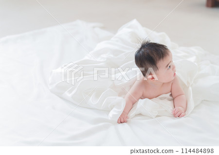 Naked baby, 0 years old Naked baby, 0 years old 114484898