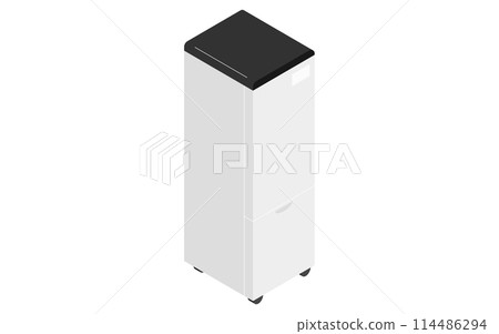 白色家電：冰箱，等軸圖 114486294