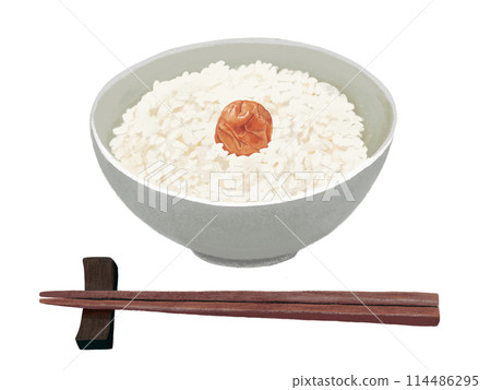 梅干飯（用筷子） 114486295