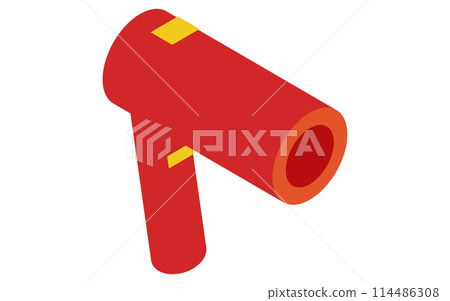 白色家電：吹風機，等軸圖 114486308