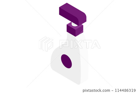 Cleaning supplies: spray bottle, isometric illustration Cleaning supplies: spray bottle, isometric illustration 114486319
