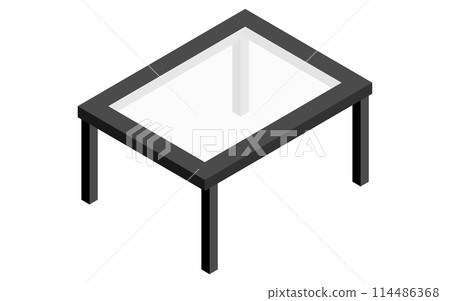 內部:矮桌,等距插圖 內部:矮桌,等距插圖 114486368