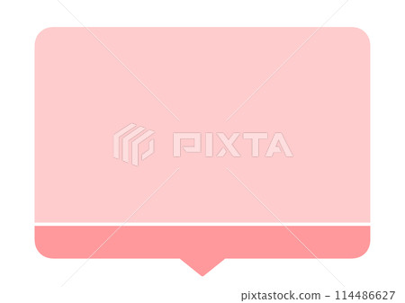 簡單的語音泡沫紅色雙色 簡單的語音泡沫紅色雙色 114486627