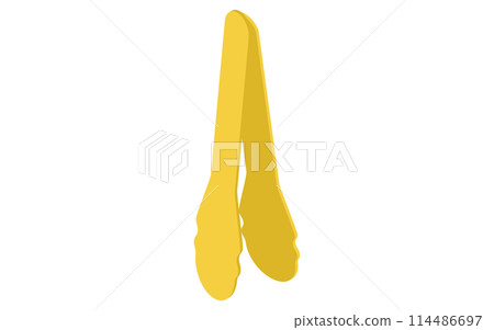 烹飪用具:鉗子,等軸圖 烹飪用具:鉗子,等軸圖 114486697