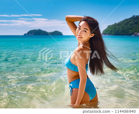 游泳衣的一個少婦 游泳衣的一個少婦 114486940