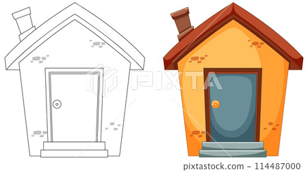 Evolution of House Design Illustration 114487000