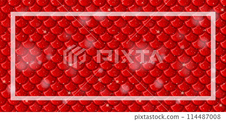 Red Scales Pattern Background Illustration Red Scales Pattern Background Illustration 114487008