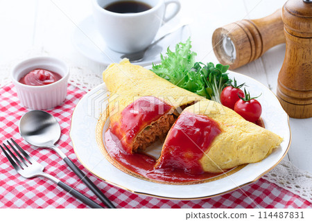 Omelet rice Western food Omelet rice Western food 114487831