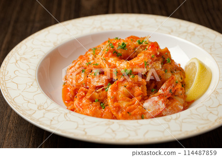garlic shrimp  114487859