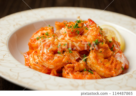 garlic shrimp garlic shrimp 114487865