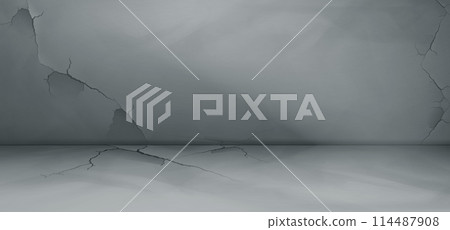 Studio room with cement wall and floor background 114487908