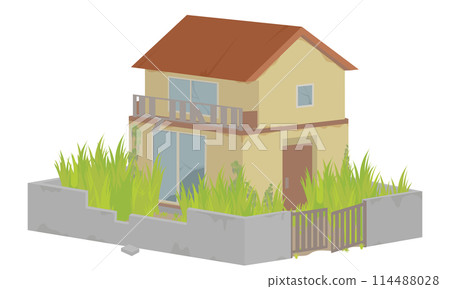 破爛破爛的空房子插畫 114488028