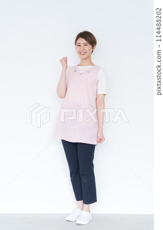 Guts pose nursery teacher 114488202