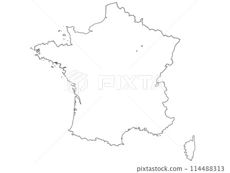 空白地圖法國 114488313