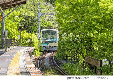 Eizan Railway Kifuneguchi Station platform 114488479