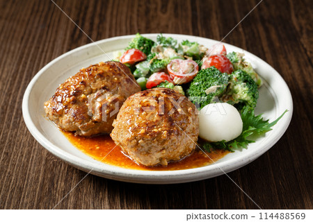 Japanese style hamburger steak Japanese style hamburger steak 114488569