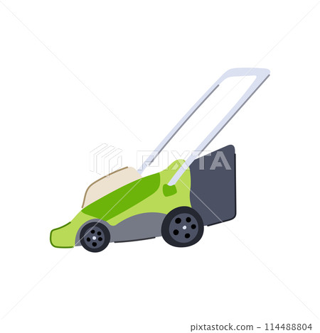 landscaping lawn mower cartoon vector illustration 114488804