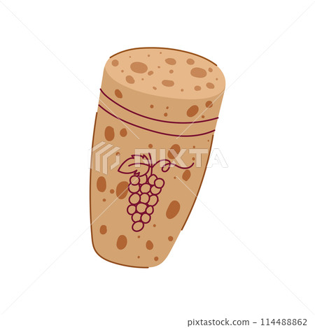 kitchen wine cork bottle cartoon vector illustration kitchen wine cork bottle cartoon vector illustration 114488862