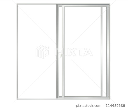 銀色推拉窗b開 114489686