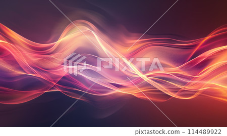 Abstract background with a smooth wave of light. Modern digital design Abstract background with a smooth wave of light. Modern digital design 114489922