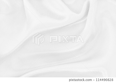 White fabric texture for background and design, beautiful pattern of silk or linen. White fabric texture for background and design, beautiful pattern of silk or linen. 114490828