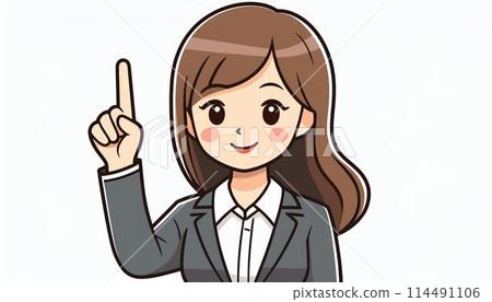 Businessman Businesswoman Image White Background 114491106