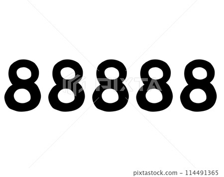 888 internet term applause mark / hand-drawn illustration 888 internet term applause mark / hand-drawn illustration 114491365