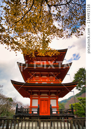 京都,深秋的清水寺,小安塔 京都,深秋的清水寺,小安塔 114491516