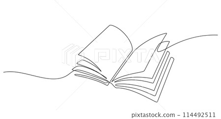 opened book continous line drawing minimalism decorative art opened book continous line drawing minimalism decorative art 114492511