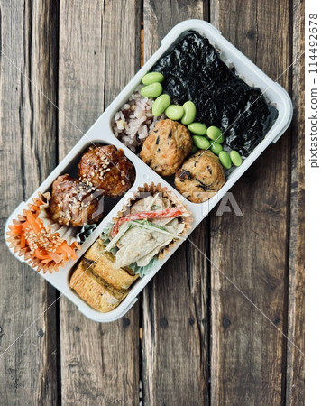 自製健康海藻便當 114492678